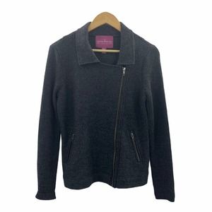 The Savile Row Co. Gray Wool Moto Jacket Size M